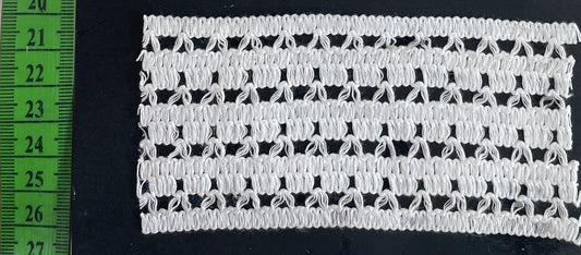 White Dyeable Crochet lace (Sku: K-33)
